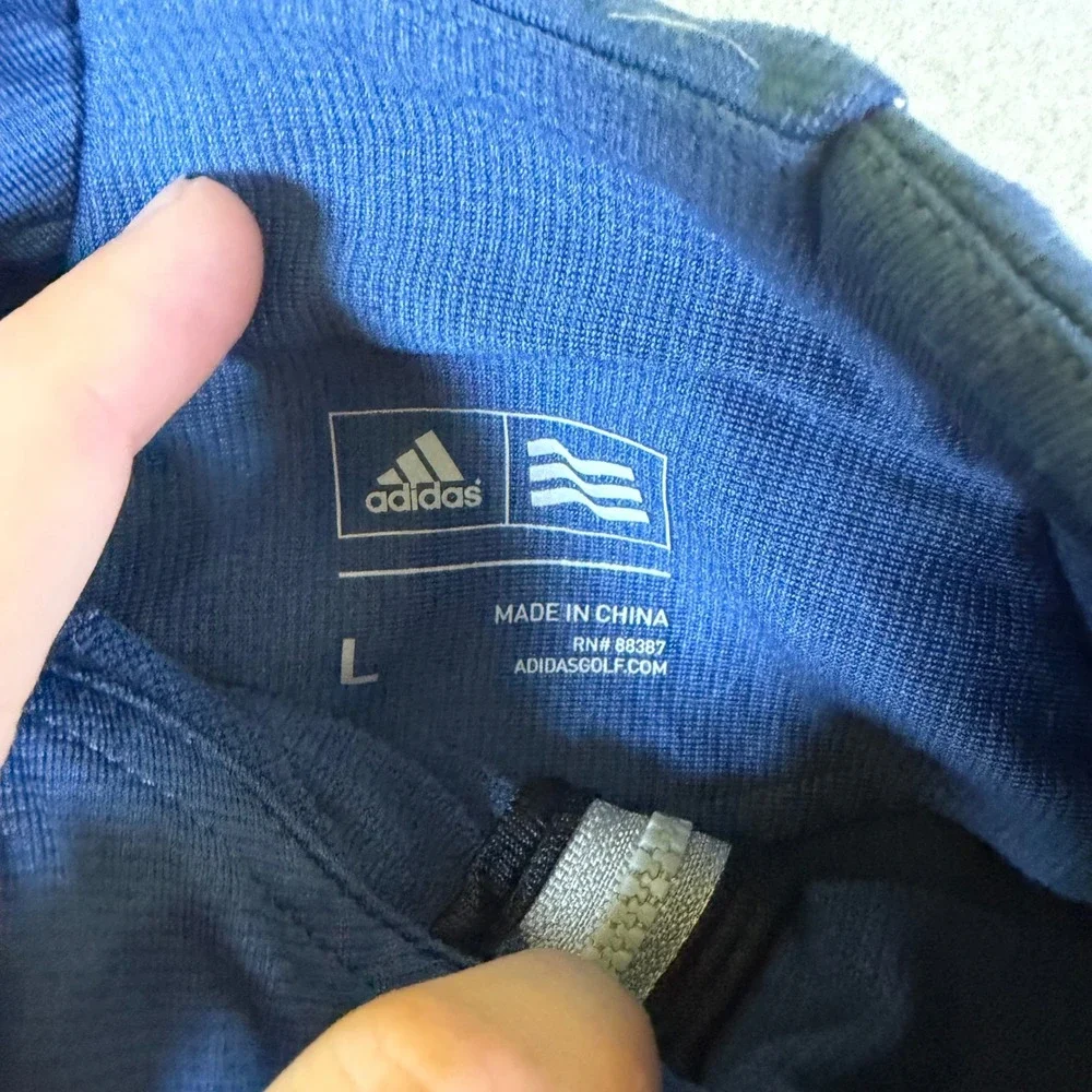 Adidas Golf Dallas National Golf Club Quarter Zip Pullover‎ Blue Mens Large
